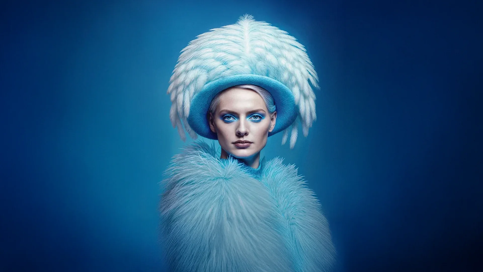 Headpieces for the subconscious minds — blue headpiece photo-illustration