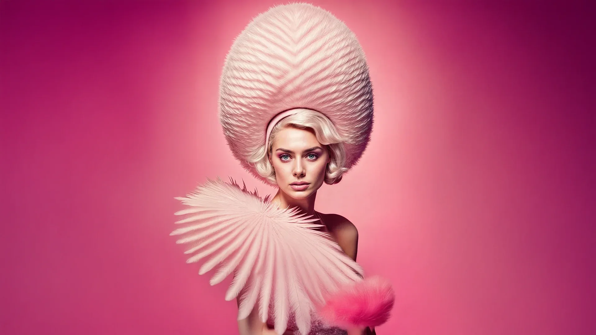 Headpieces for the subconscious minds — pink headpiece photo-illustration
