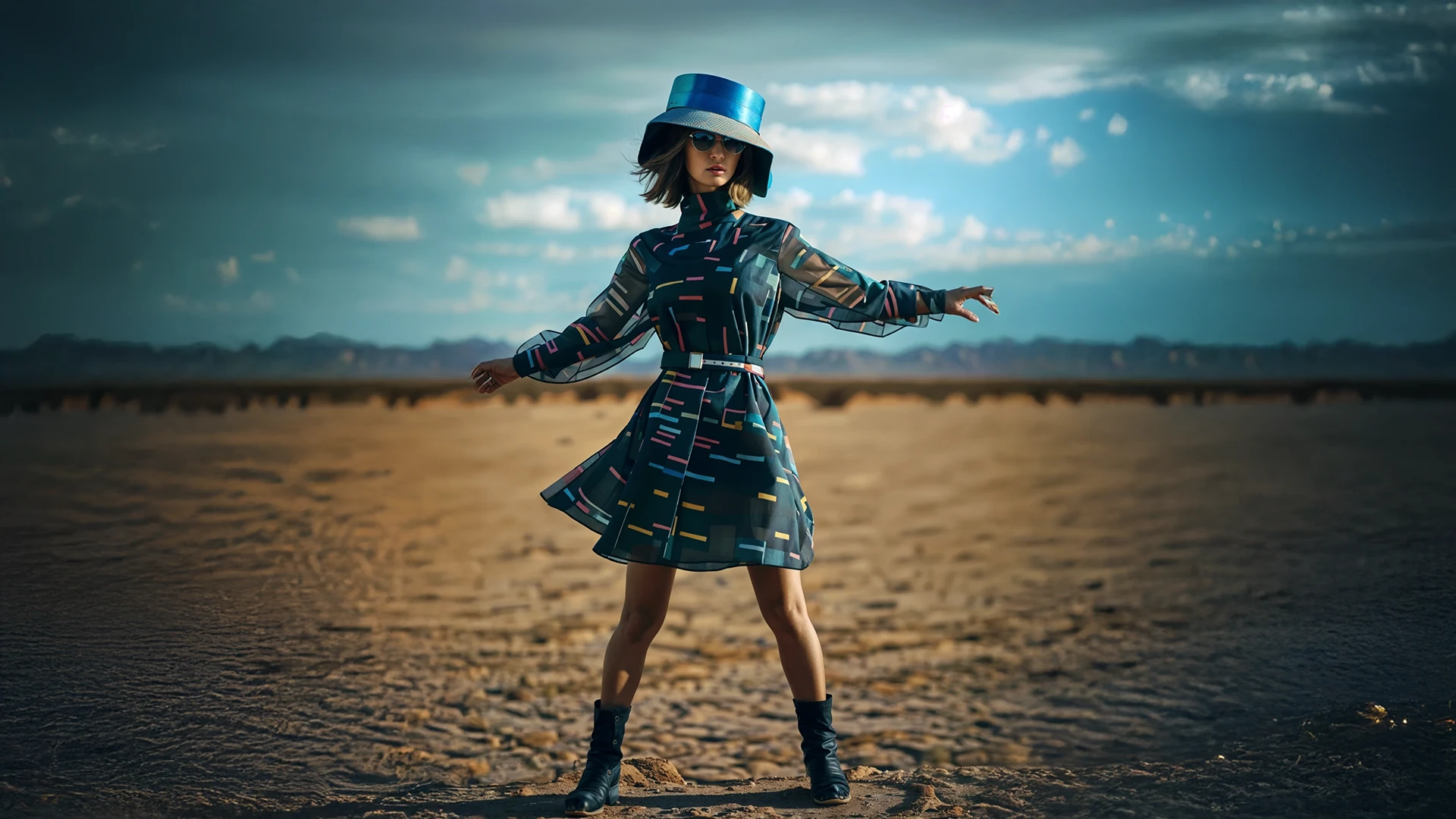 Elemental Elegance look 07 — GenAI fashion portrait inspired by natural elements