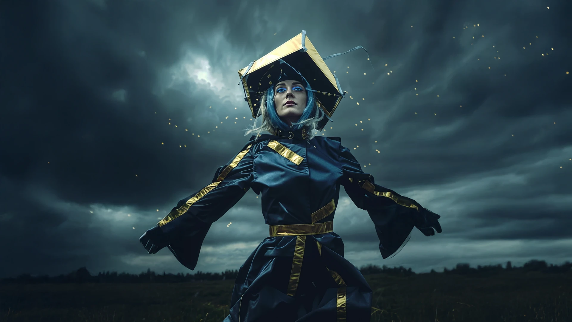 Elemental Elegance look 08 — GenAI fashion portrait inspired by natural elements