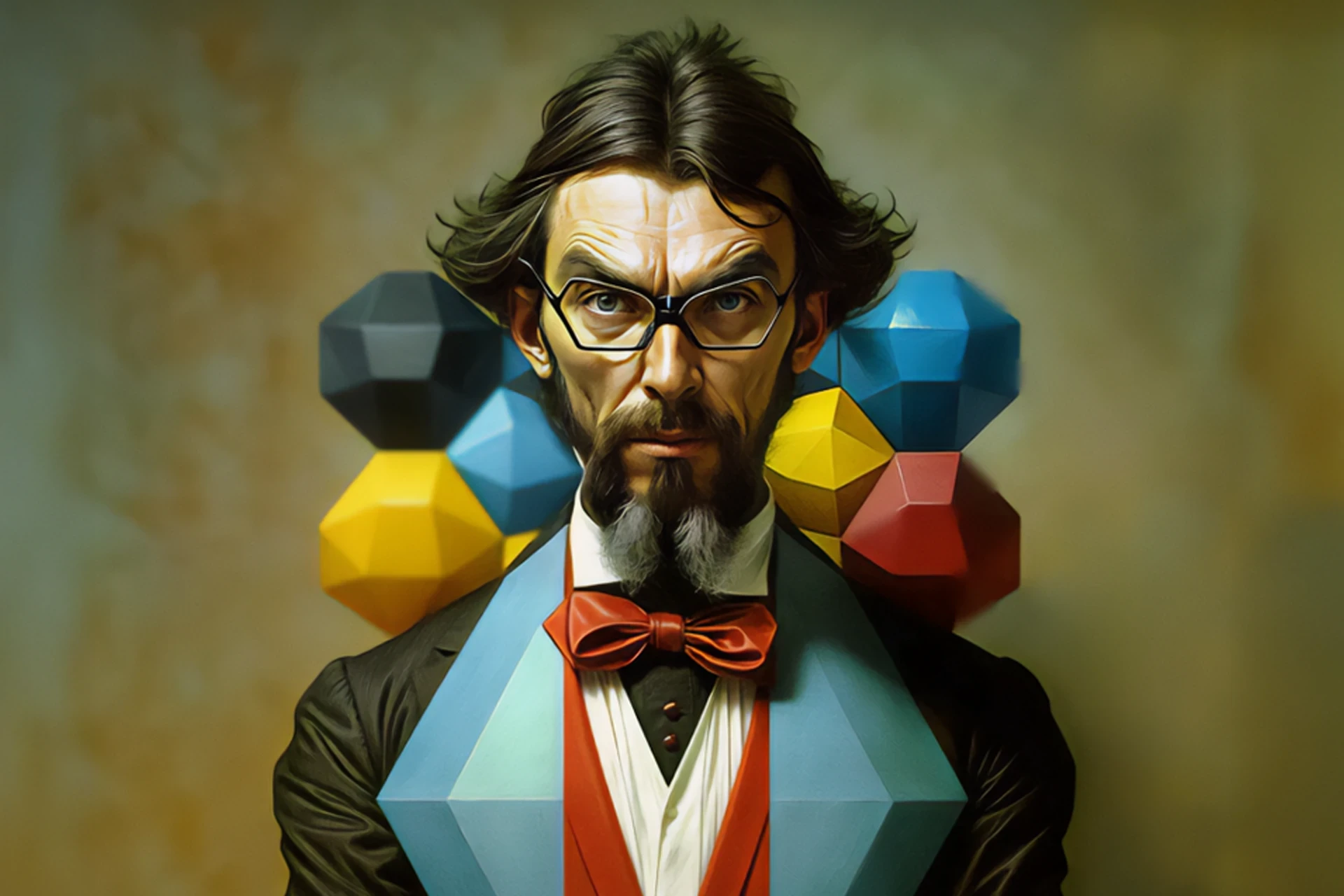 Unconventional Portraits — hybrid digital portrait series blending hand-drawn illustration and geometric abstraction, exploring identity and psychological character.