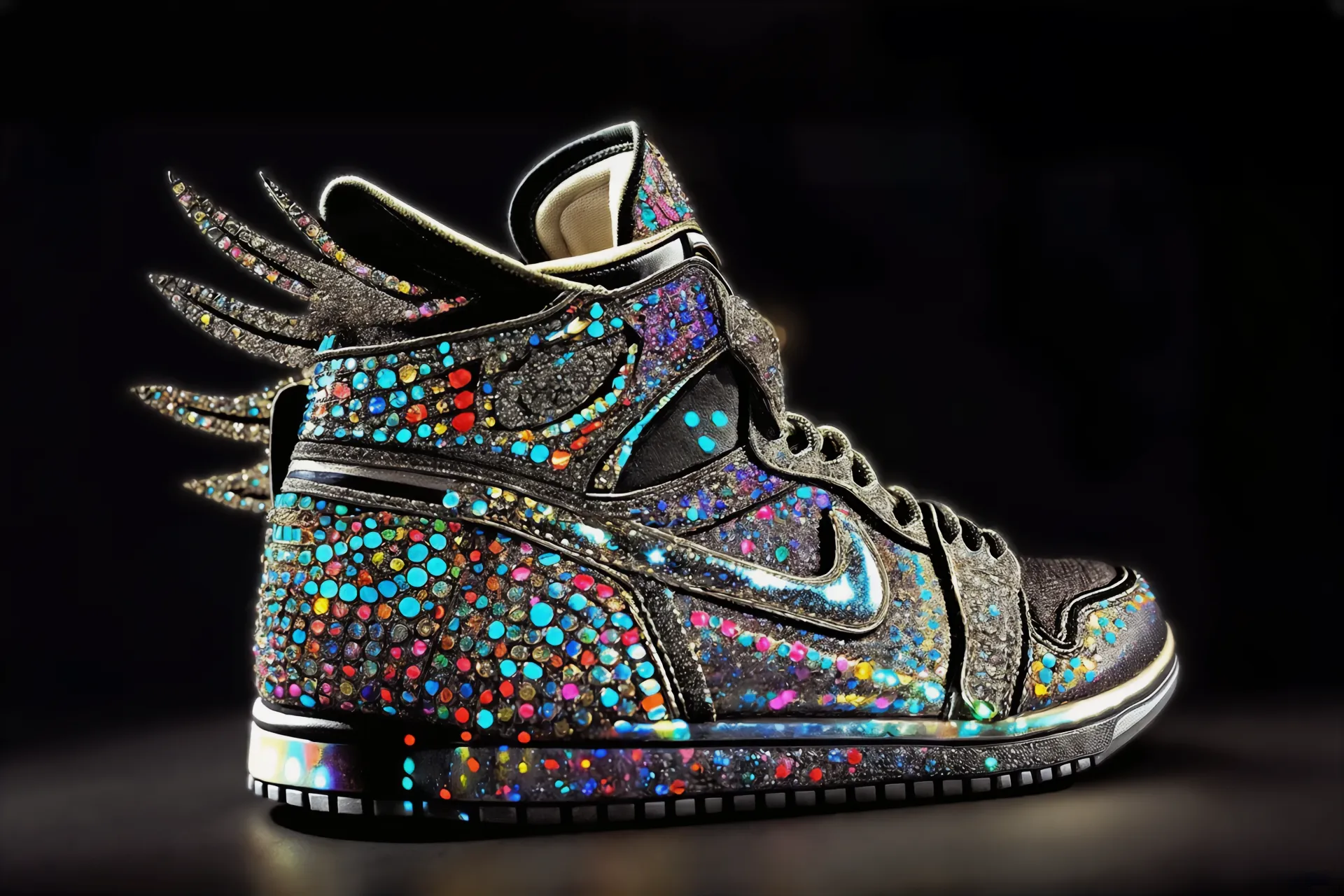 Speculative Nike sneaker design inspired by contemporary art and industrial design